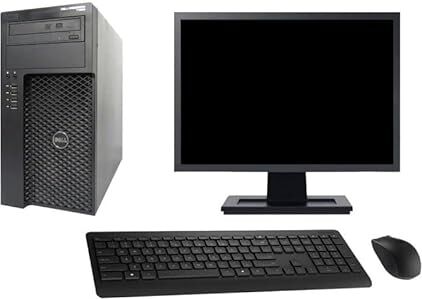 Dell PC Tower T1650 MT Schermo 27" Intel G2020 RAM 8GB SSD 480GB Windows 10 WiFi (ricondizionato)