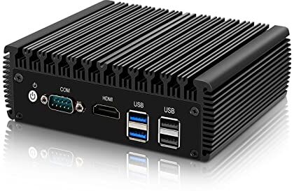 KingnovyPC 6-Port, Firewall Micro Appliance Mini PC, Intel Quad Core J4125, 4GB RAM 128GB SSD Router PC, Fanless, AES-NI, 6xIntel 2.5GbE i225-V LAN, 2xUSB3.0, 2xUSB2.0, HDMI, Support pfSense/OPNsense