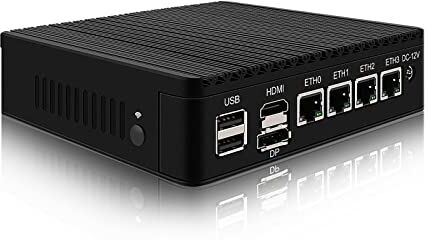 KingnovyPC Firewall Appliance Mini PC, Intel Celeron N5105 Quad Core 4xIntel I226-V 2.5G Ethernet Router PC AES-NI, Barebone NO RAM NO SSD