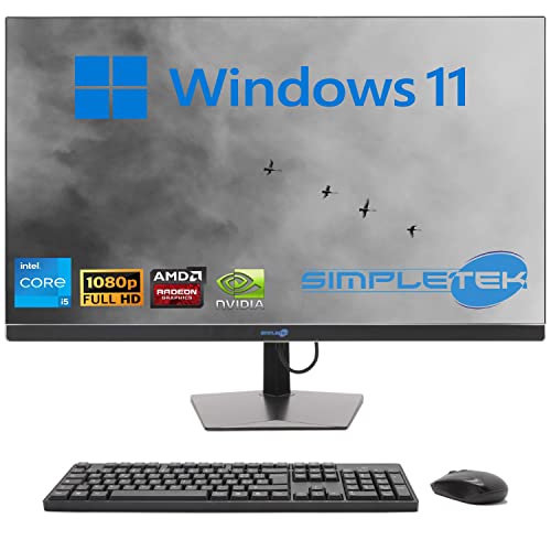 SIMPLETEK PC All in One 27" Display Windows 11   Core i5 12°Gen   Scheda Video GTX1650 4GB   64GB RAM DDR4 SSD 4TB   Lavoro, Gaming