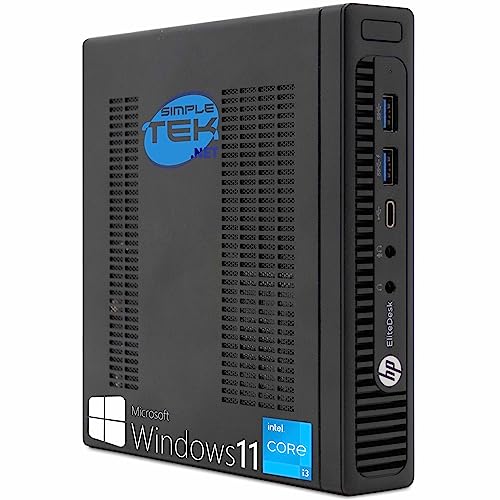 HP Mini PC EliteDesk 800 G2 USDT Core i3 3.70 GHz Windows 11 Pro   16GB RAM SSD 480GB   USB Type-C DisplayPort Smartworking (Ricondizionato)