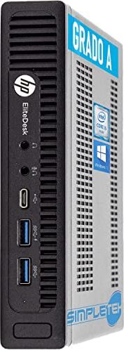 HP PC COMPUTER DESKTOP FISSO MINI NUC  Elitedesk 800 G2 USDT i5 6500 Fino a 3.6 GHz SSD M.2 Windows 10 Pro SmartWorking (Ricondizionato) (32GB RAM SSD 2TB)