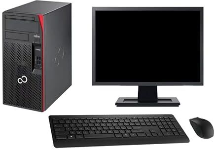 Fujitsu PC Tower P557 Schermo 27" Intel G4400 RAM 8GB Disco 500GB Windows 10 WiFi (Ricondizionato)