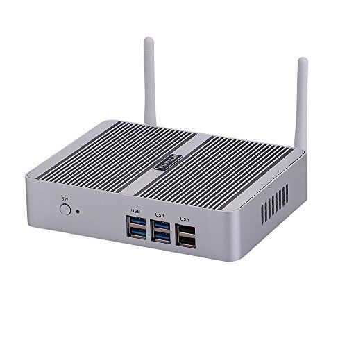 HUNSN Fanless Mini PC, Desktop Computer, HTPC, Kodi Box, Intel Core I5 4200Y / 4300Y, Windows 11 or Linux Ubuntu, BM03, AC WiFi, BT, VGA, HDMI, 4 x USB3.0, 2 x USB2.0, LAN, 4G RAM, 64G SSD