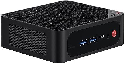 Beelink SER5-MAX Mini PC, AMD Ryzen 7 5800H con 8 core e 16 thread fino a 4,4GHz, 16GB di RAM e 1TB di SSD, schermo 4K a 60Hz con supporto per fino a 3 schermi (HDMI/DP/Type-C), BT5.2, Wi-Fi6