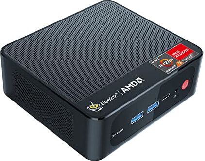 Beelink SER5 Mini PC, AMD Ryzen 5 5560U (7nm, 6C/12T) fino a 4.0GHz, Mini Computer 8GB DDR4 RAM 500GB NVME SSD, Micro PC 4K @60Hz Triple Display, Mini Gaming PC W11 WiFi6 BT5.2