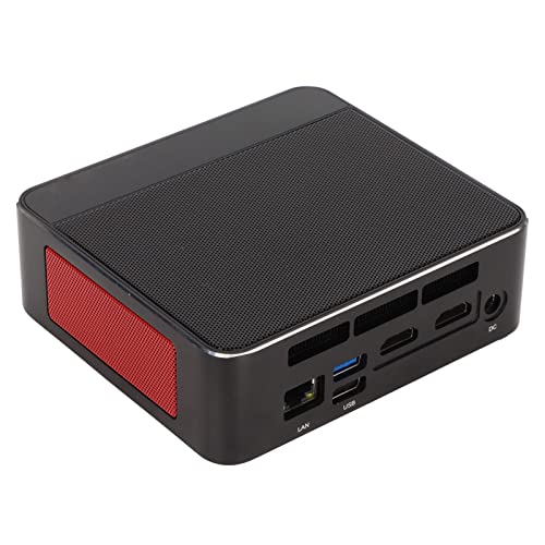 FRZY PC di Scrittura, Mini PC 32GB 500GB WiFi5 8 Core 1750MHz DDR4 GráFicos 2x16GB RAM 4800U CPU per Oficina Commerciale (Spina UE)