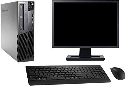 Lenovo PC M81 SFF Schermo 27" Intel i3-2100 RAM 4Go Disco 500Go Windows 10 WiFi (Riconfezionato)