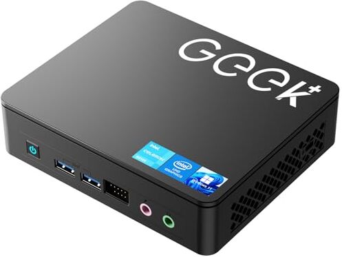 GEEK+ Intel NUC 11 Mini-PC (NUC11ATKC4), Intel Celeron N5105, 8GB RAM, 256GB SSD, Windows 11, doppio display 4K Ultra-HD, doppia WiFi, connessione Gigabit Ethernet, per ufficio/studio/casa (Atlas Canyon)