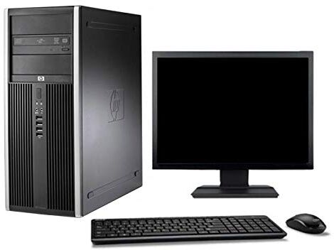 HP PC Tower 8200 Schermo 27-inch Core i7-2600 RAM 16Go, 250Go, Windows 10 Wifi (Ricondizionato)