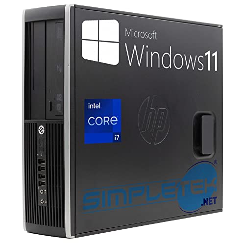 HP PC Desktop 8200 SFF Core i7 Fino 3.80GHz Windows 11 Pro 32GB RAM SSD 480GB + 1TB + GPU 4GB   DVD-RW Seriale RS232 DisplayPort VGA (Ricondizionato)