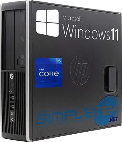 HP PC Desktop 8200 SFF Core i5 Fino 3.10GHz Windows 11 Pro 4GB RAM SSD 120GB   DVD-RW Seriale RS232 DisplayPort VGA (Ricondizionato)