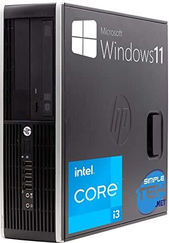 HP Desktop PC Compaq 8300 SFF Core i3 3.30GHz Windows 11 Pro 4GB SSD 120GB   DisplayPort VGA Seriale RS232 Computer Fisso Casa Ufficio (Ricondizionato)