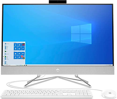 HP Pc 27-Dp1013Nl All-In-One, Intel Core I3-1115G4, Ram 8 Gb, Ssd 512 Gb, Grafica Intel Uhd, Windows 10 Home, Argento