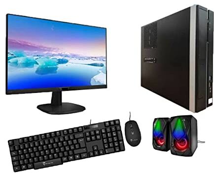 Generico COMPUTER COMPLETO INTEL I5-8GB RAM DDR3 SSD 240GB WINDOWS 10 PRO WIFI DVD MONITOR 24" + TASTIERA + MOUSE + CASSE CASA UFFICIO LAVORO GAMING