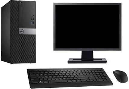 Dell PC Tower 3040 Schermo 22" Core i5-6500 RAM 16 GB SSD 120 GB HDMI Windows 10 WiFi (rigenerato)