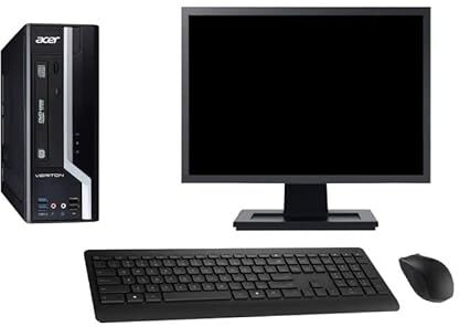 Acer PC X2630G SFF Schermo 22" Intel i7-4790 RAM 8 GB, disco 500 GB, Windows 10 WiFi (ricondizionato)