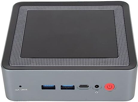 Zunate Mini PC Windows 11 PRO, Micro Computer Quad Core, Supporto Riproduzione Video 4K FPS, Connessione WiFi 6, velocità 9,6 Gbps, Bluetooth 5.2, Jack Audio 3,5 Mm (Spina UE 0G Barebone)