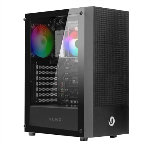 Nuwo Computer Pc Fisso i7 Intel Core Cpu fino a 4.0GHz Memoria Ram 16GB SSD Hard Disk 1TB Scheda Video Integrata WiFi Wireless USB Wolf