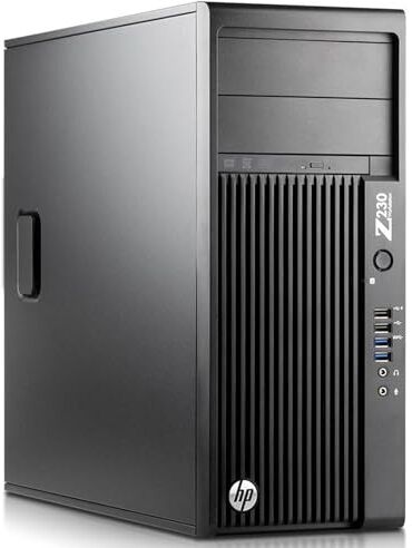 HP Workstation Z230 Tower PC Computer Intel i7-4770 Ram 32GB SSD 1TB Windows 10 Pro + Office 2021 (Ricondizionato)