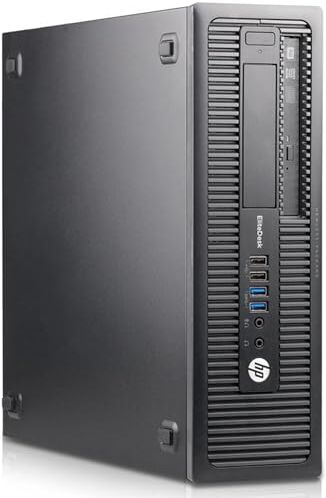 HP EliteDesk 800 G1 SFF PC Computer Desktop Intel i7-4770 Ram 16GB DDR3 SSD 512GB Windows 10 Pro Office 2021 (Ricondizionato)