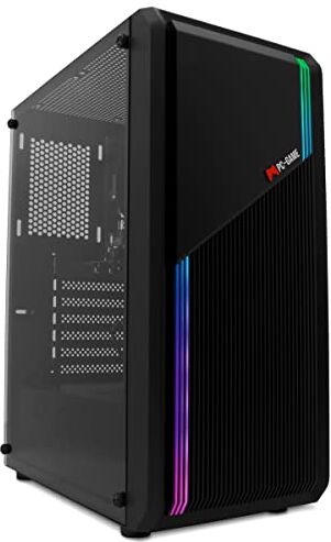 CoolBox PC-Game PC Gamer Completo Neon-X (AMD Ryzen 7-5700G, 16GB RAM, 1TB SSD + 1TB HDD, Grafica Radeon RX Vega 8, W11 Pro preinstallato senza licenza). Computer da tavolo, Computer Gaming