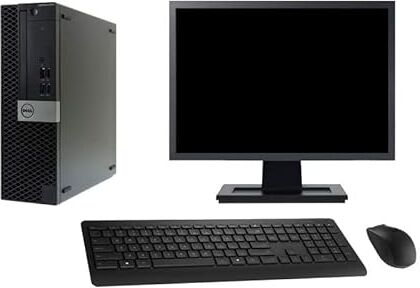 Dell PC 5050 SFF Schermo 22" Pentium G4400 RAM 32GB SSD 480GB HDMI Windows 10 WiFi (rigenerato)