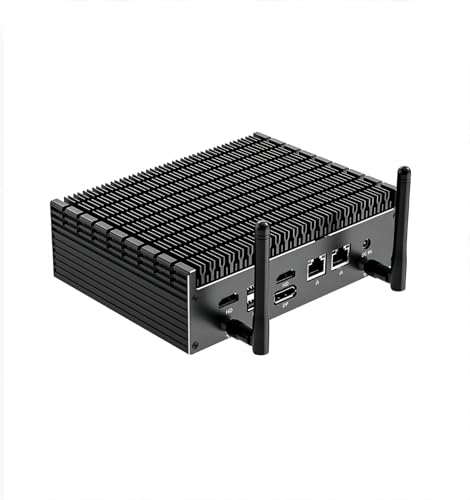 KingnovyPC 12th Gen i7 i7-1255U 1265U Fanless Intel Mini PC, 2 * 2.5G LAN, 64GB DDR4, 4TB NVMe SSD, Tunderbolt 4, Mini Desktop PC, Gamer Mini Computer, WiFi6