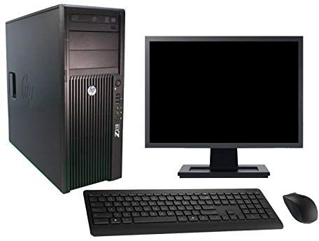 HP PC Tower Z210 Schermo da 19, Intel i5-2400, RAM 8 GB, HDD 500 GB, Windows 10, Wi-Fi, (Ricondizionato)