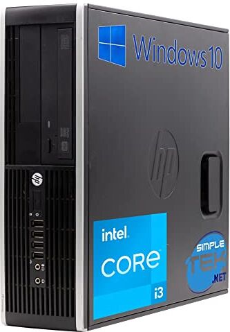 HP Desktop PC Compaq 8300 SFF Core i3 3.30GHz Windows 10 Pro 4GB SSD 120GB   DisplayPort VGA Seriale RS232 Computer Fisso Casa Ufficio (Ricondizionato)