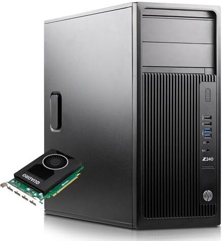 HP Z240 Workstation Intel Core i7-6700 3.4Ghz Ram 32- SSD NVME 256Gb + 3Tb Windows 10 Pro + Scheda Video Quadro M2000 4GB (RICONDIZIONATO)