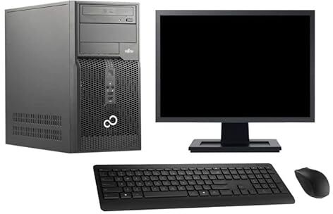 Fujitsu PC Tower  P510 Schermo da 22" Intel i3-3220 RAM 32GB SSD 480 GB, Windows 10 WiFi (ricondizionato)