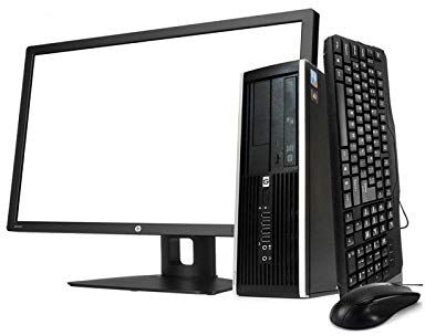 HP Elite 8200 Sff Computer desktop completo + schermo da 22pollici (Intel Core I3-2100, 8 GB RAM, HDD da 250 GB, DVD, Windows 10 Home Original) Nero (Ricondizionato)