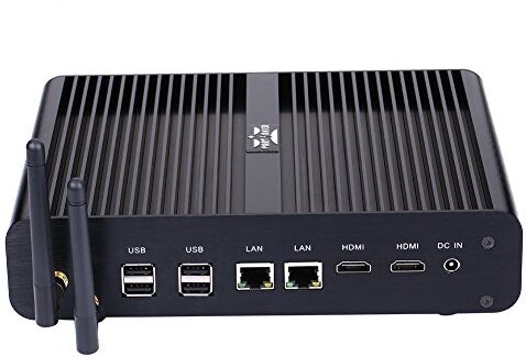 Partaker B2 Fanless Mini PC, Desktop Computer,Intel Core i7 4500U 4650U,16GB Ram 240GB SSD,2 x HDMI, 2 x LAN, 4 x USB3.0, 4 x USB2.0