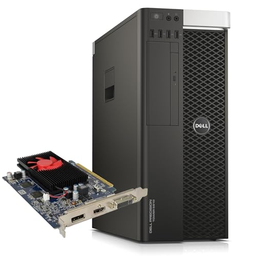 Computers Parts DELL Precision T5810 Tower Workstation   Intel Xeon E5-1620 V3   ATI Radeon R7 450 4GB HDMI   Windows 11 Pro Microsoft Office 2021 HDMI (Ricondizionato)