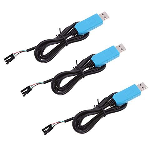 Hailege 3pcs PL2303TA USB to TTL COM RS232 Download Cable Works Well with Windows XP VISTA Win 8/10 Mac OS X/Linux