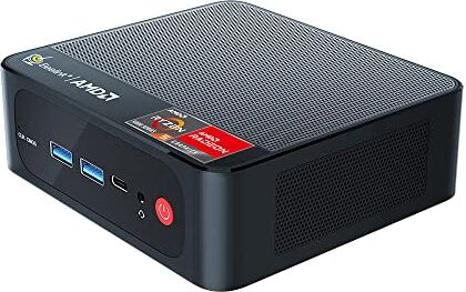 Beelink SER5 Mini PC, Mini Desktop Computer con AMD Ryzen 5 5560U (6C/12T fino a 4.0Ghz), 16G DDR4+500GB NVMe M.2 2280 SSD, 1000Mbps, WiFi 6, BT 5.2, DP, HDMI, Type-C