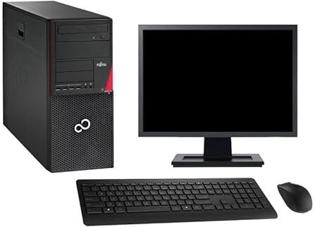 Fujitsu PC Tower  P756 Schermo 22" Intel i3-6100 RAM 8 GB SSD 240 GB Windows 10 WiFi (ricondizionato)