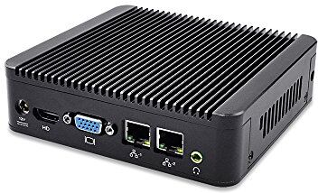 Kettop barebone mini itx wifi Mi3217 Intel Core i3-3217U Processor (3M Cache, 1.80 GHz),2 x Lan, 4 x USB,1 x HDMI,1 x VGA,1 xCOM,DC 12V, Support windows 7,windows 10, Linux OS