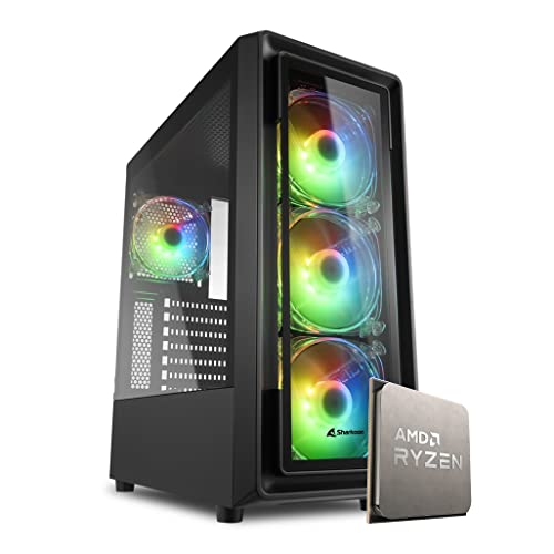 EMCA4 Computer Gaming PC AMD RYZEN 7 5700G 4,40Ghz RX VEGA RAM 16GB DDR4 3000Mhz M.2 480GB WIFI BLUETOOTH Windows 10 Professional RGB