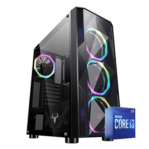 EMCA4 Computer Gaming PC Intel i3 10105f Nvidia GTX 1650 4GB SSD 480GB- Ram 16GB DDR 4 3000Mhz RGB WINDOWS10