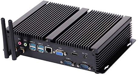 ANDAQI Fanless Industrial Mini PC Computer Windows 10 Pro 64-bit,DDR3L/DDR3 4G RAM 64GB mSATA, Support 2.5-inch SATA Internal SSD/HDD,Intel Core i5 4200U,WiFi 2.4G/5.0G, 2 COM/RS232/VGA/HDMI