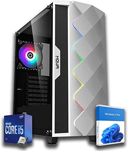 Generico COMPUTER GAMING PC FISSO PROCESSORE CPU INTEL i5 10400F NVIDIA GT 1030 2GB 16GB RAM DDR4 SSD NVME 500Gb M.2 WINDOWS 11 PRO WIFI USB