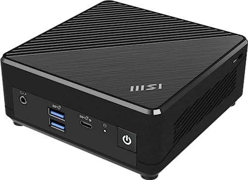 MSI Cubi N ADL Ultrasmall PC, Intel Celeron N100, WiFi AC9462, BT 5, Duel LAN, Thunderbolt Tipo C, Nero, Non-OS (ADL-020BUS) Nero