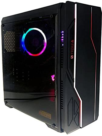 SIMPLETEK PC FISSO COMPUTER DESKTOP TOWER GAMING INTEL CORE I5 3470 QUAD CORE FINO A 3.6 GHZ GRAFICA GIOCO CASE RGB RX 550 AERO RX OC 4GB GDDR5 (RAM 8GB SSD 120GB HDD 1TB)