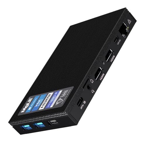 Mele Quieter4C Mini PC senza ventola Windows 11 Pro 8GB DDR4 256GB ROM Micro PC Alder Lake N100 (fino a 3,4 GHz) PC a fattore di forma ridotto USB-C 2 X HDMI 4K@60 Triplo display Computer desktop