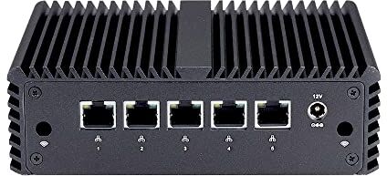 Kettop 5 x Intel I225-V 2.5G LAN -Mi4105L5 Mini PC Firewall -Intel Quad Core J4105, fino a 2,5 GHz AES-NI OPNsense, Firewall, Cent Os Ecc (16 GB DDR3 RAM 256 GB SSD WIFI)