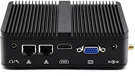 WEIDIAN Mini PC PC industriale Celeron J4125, 8GB RAM DDR4, SSD 512GB, Mini PC industriale, USB3.0, Dual LAN, Dual WiFi, BT4.0, Mini PC desktop con doppia uscita HD/VGA, 2 RS232 COM, Windows 11 Pro