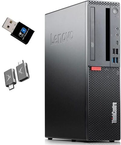 Lenovo ThinkCentre M920s SFF   Intel Core i 8gen   Windows 11 Pro WiFi Bluetooth Display Port USB Type-C – Wifi- Bluetooth (Ricondizionato) (CPU: i5 8500)