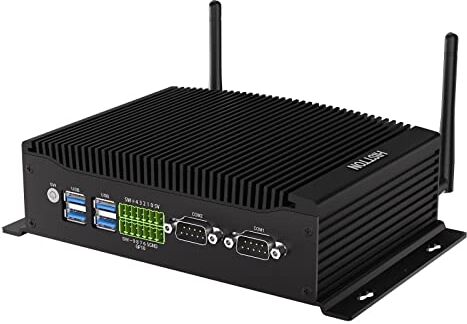 HISTTON PC Industriale Fanless, Mini Computer Core i7-10810U, DDR4 32GB 512GB SSD+2TB HDD, Micro PC con 2 COM RS232, doppio HD+DP 4K display triplo, 2 LAN, GPIO, Wifi, BT4.2, Mini PC Windows 11 Pro